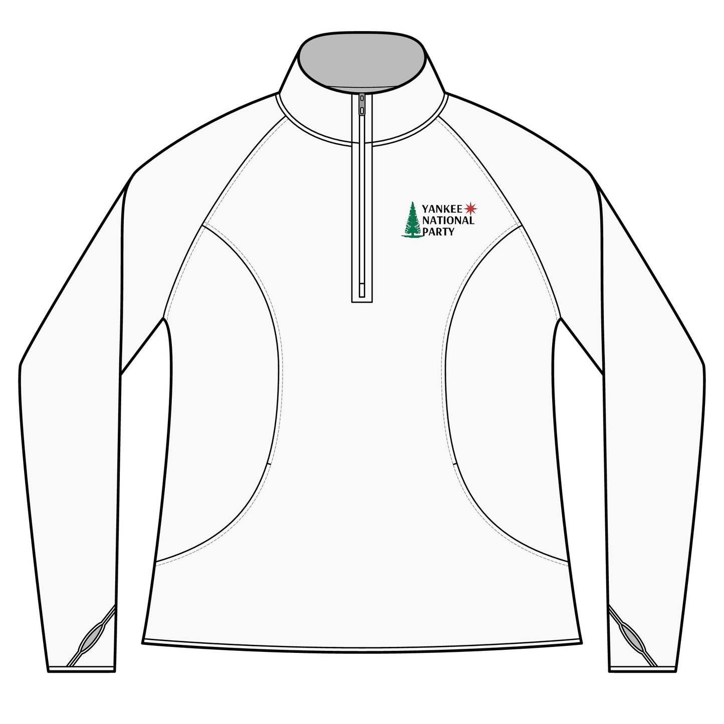 YNP Embroidered Ladies Sport-Wick® Stretch Quarter-Zip Pullover