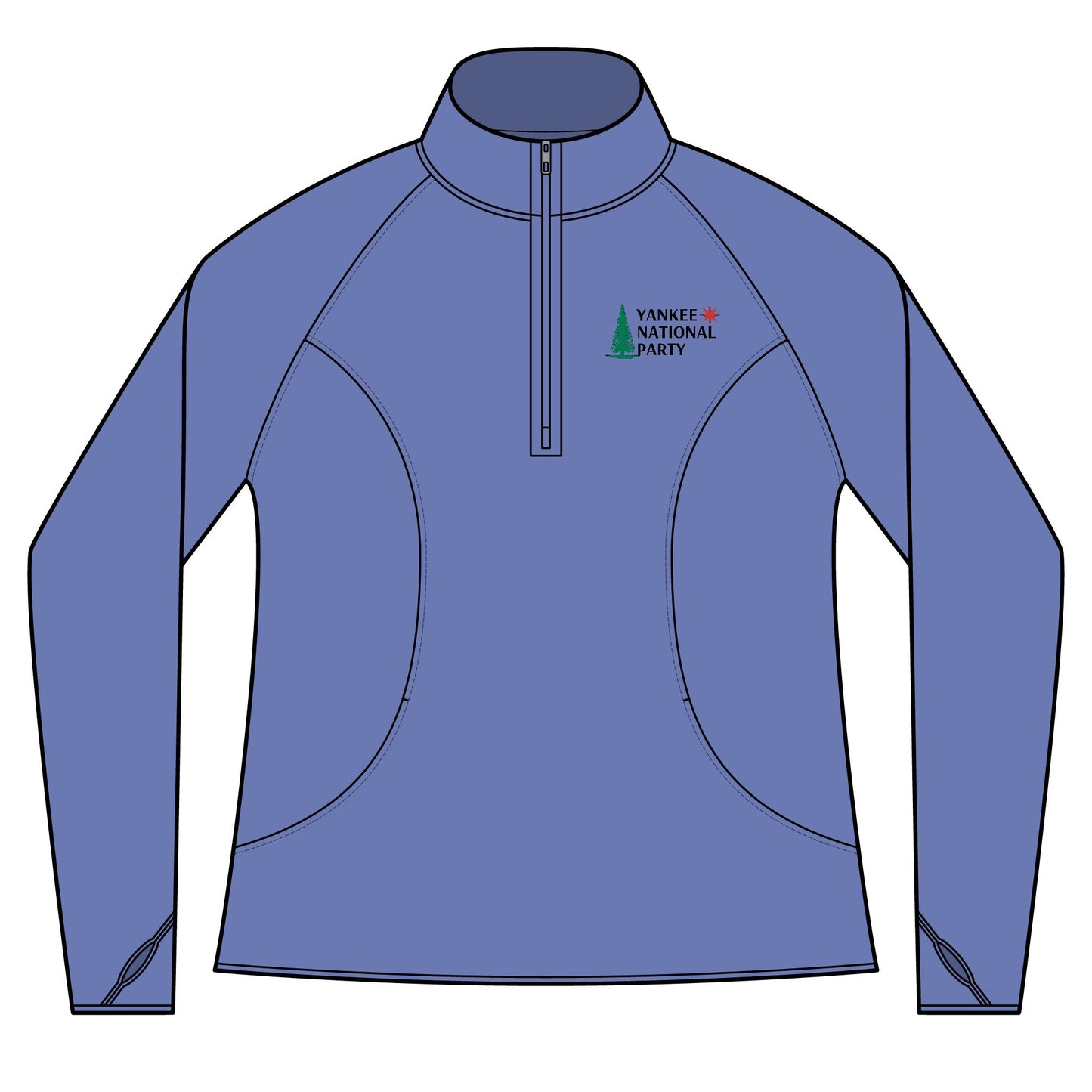 YNP Embroidered Ladies Sport-Wick® Stretch Quarter-Zip Pullover