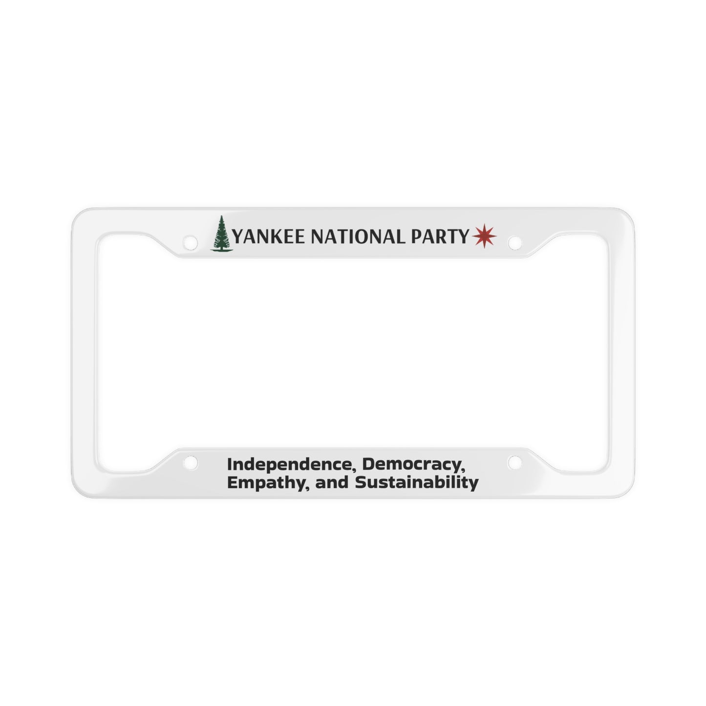 YNP License Plate Frame