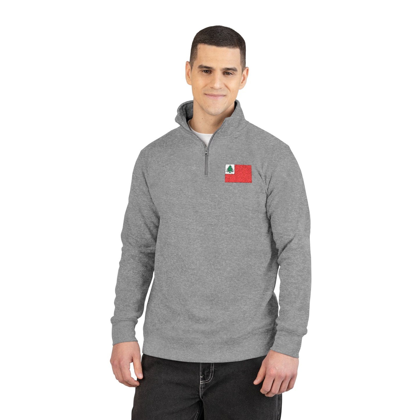 NE Flag w/ YNP Logo Unisex Fleece Pullover - Full Color Logo