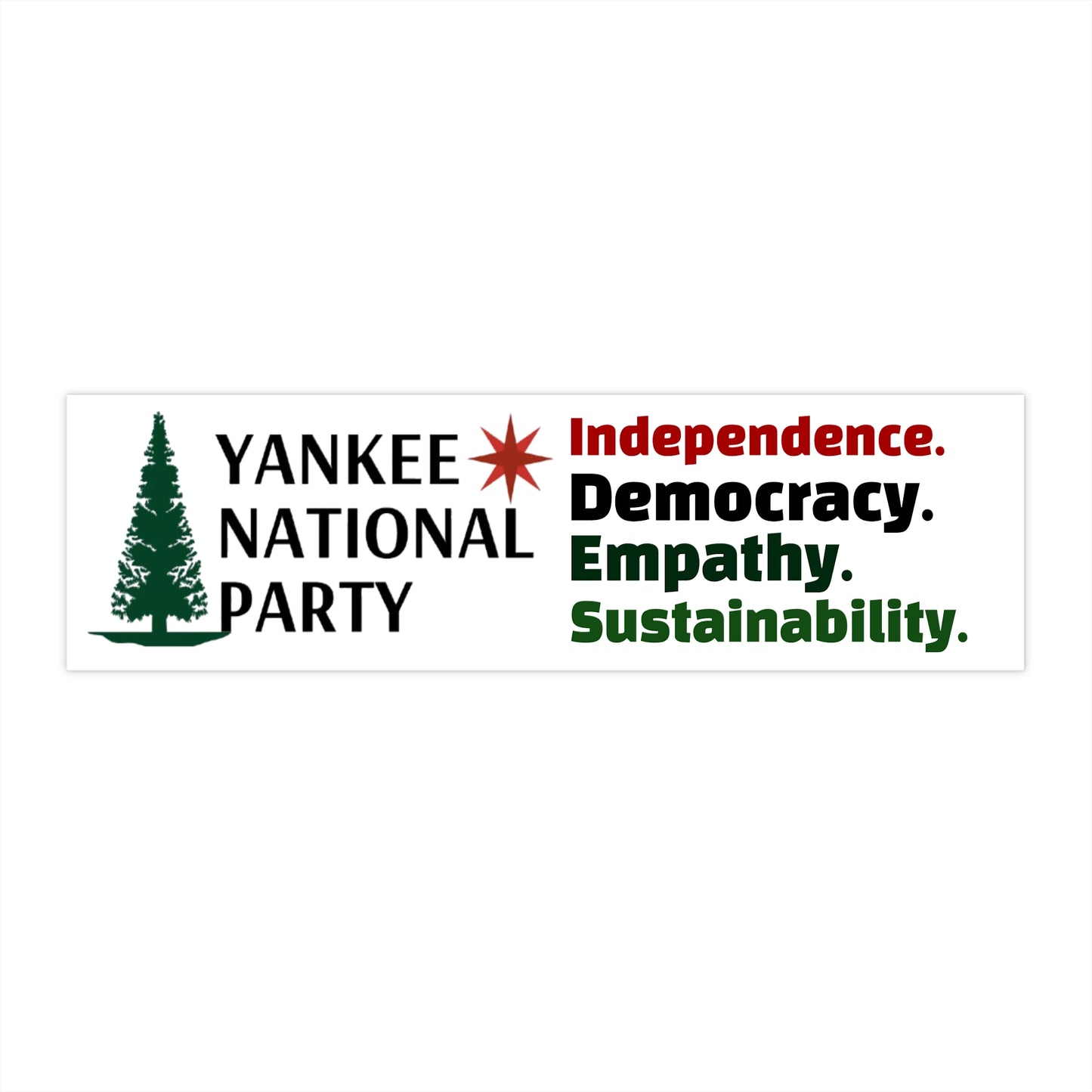 YNP Bumper Stickers — Logo & Values