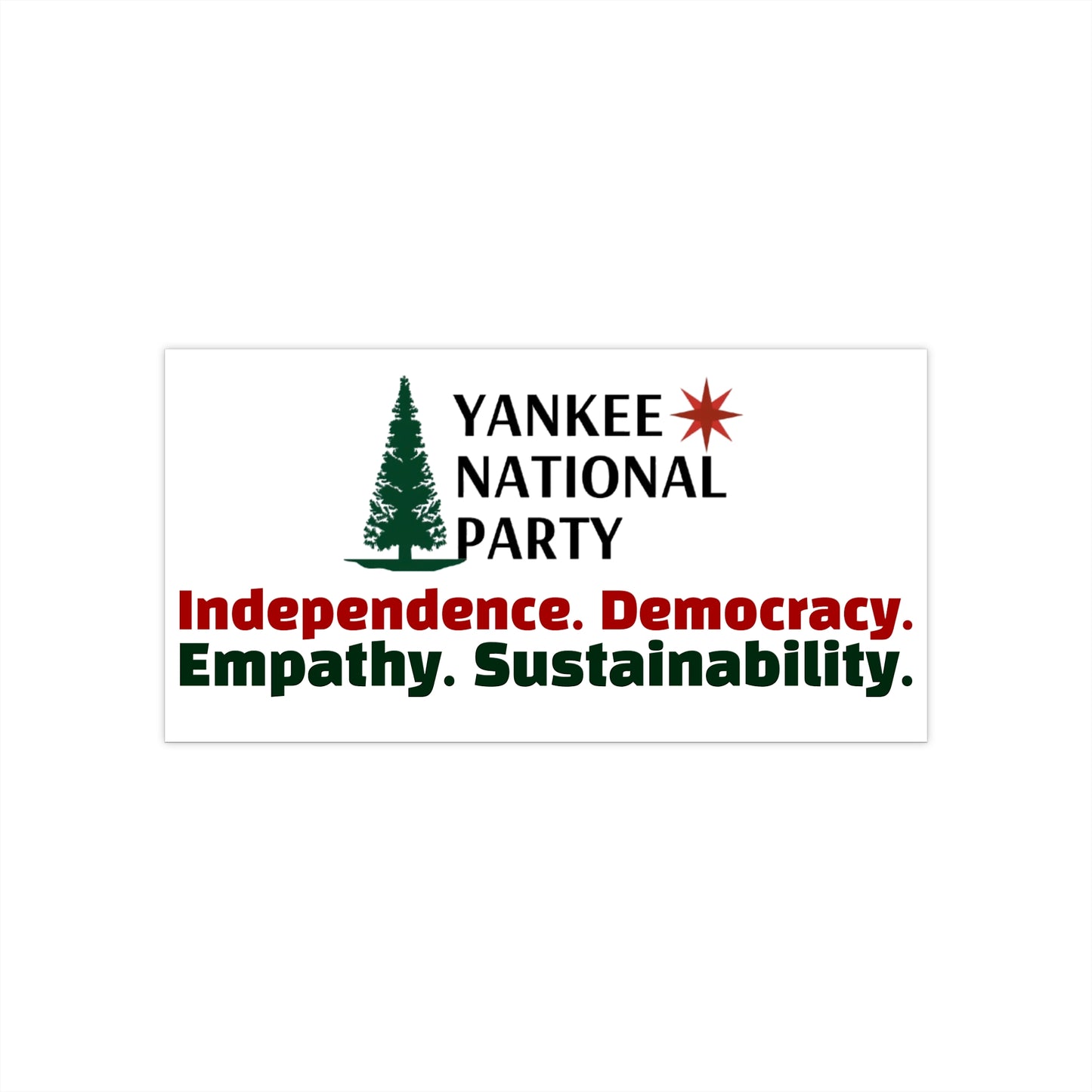 YNP Bumper Stickers — Logo & Values
