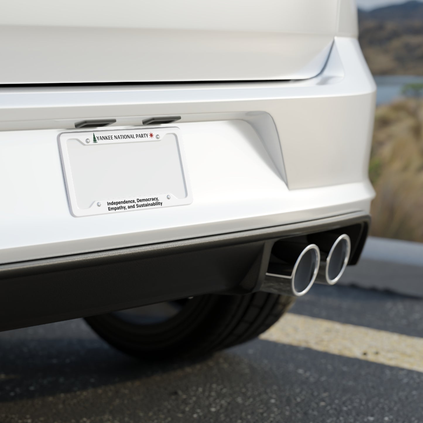 YNP License Plate Frame