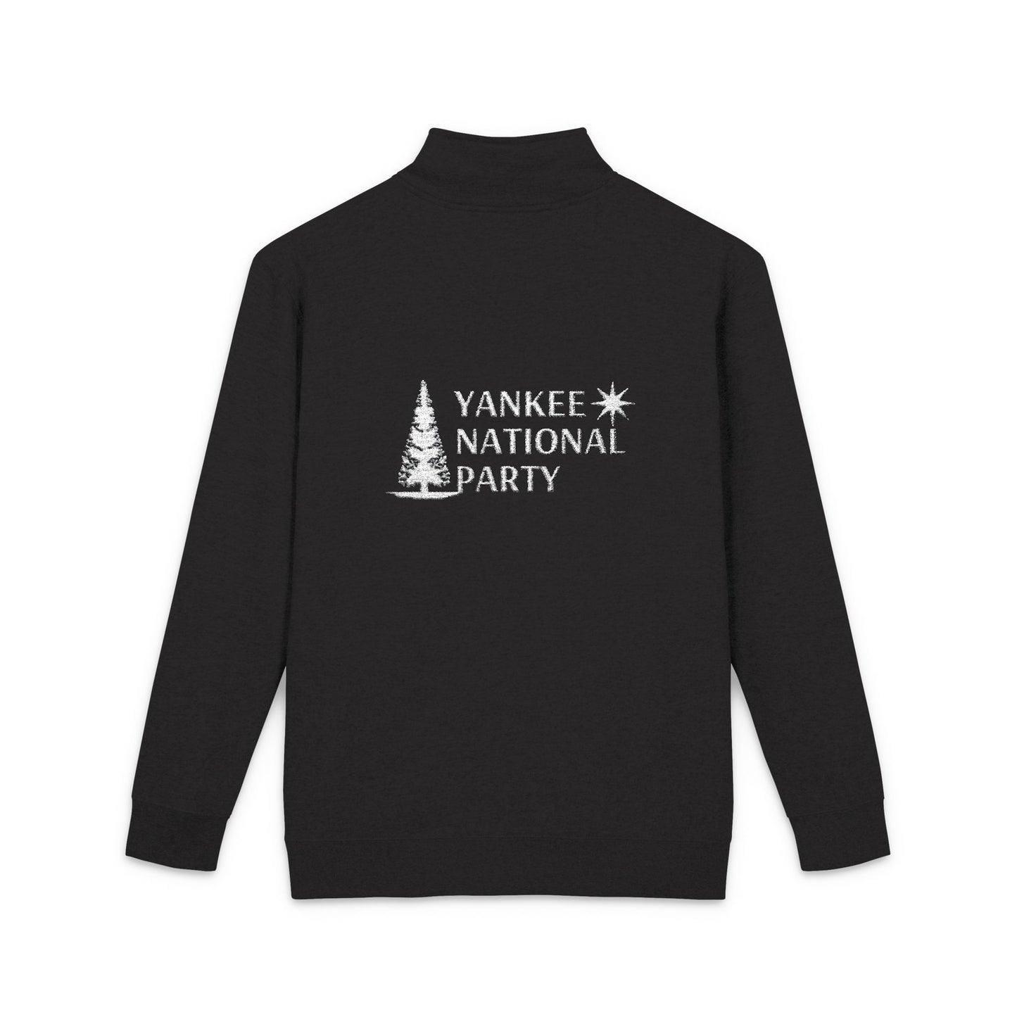 NE Flag w/ YNP Logo Unisex Fleece Pullover - White Logo