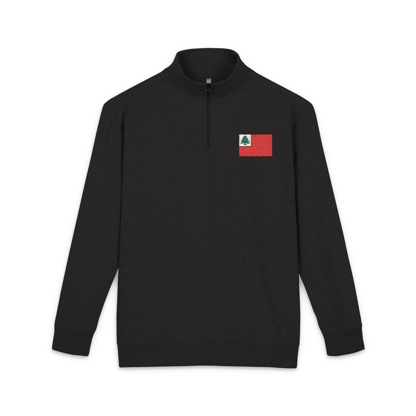 NE Flag w/ YNP Logo Unisex Fleece Pullover - White Logo