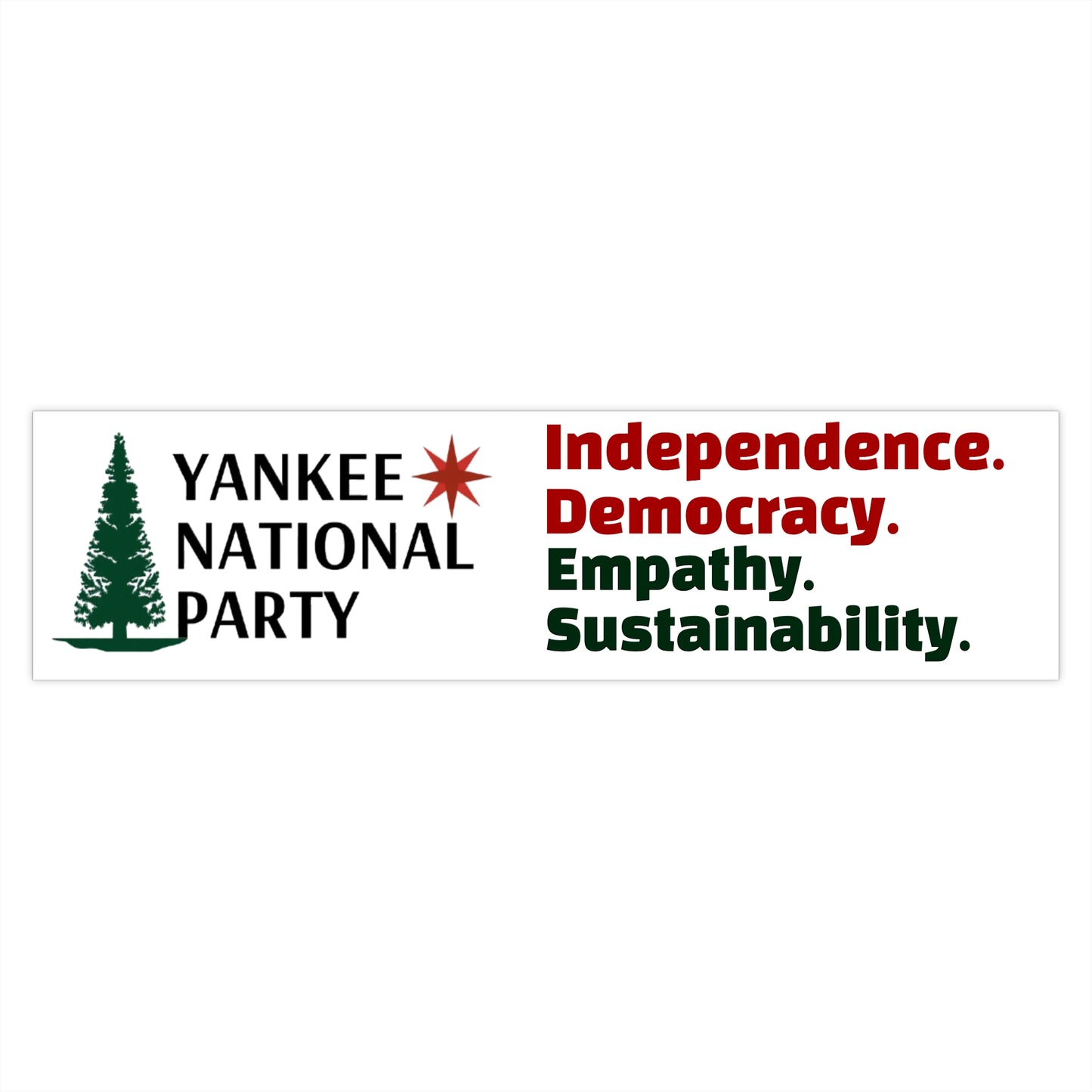 YNP Bumper Stickers — Logo & Values