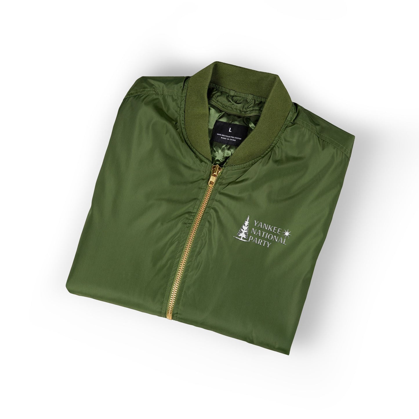 YNP Embroidered Recycled Bomber Jacket