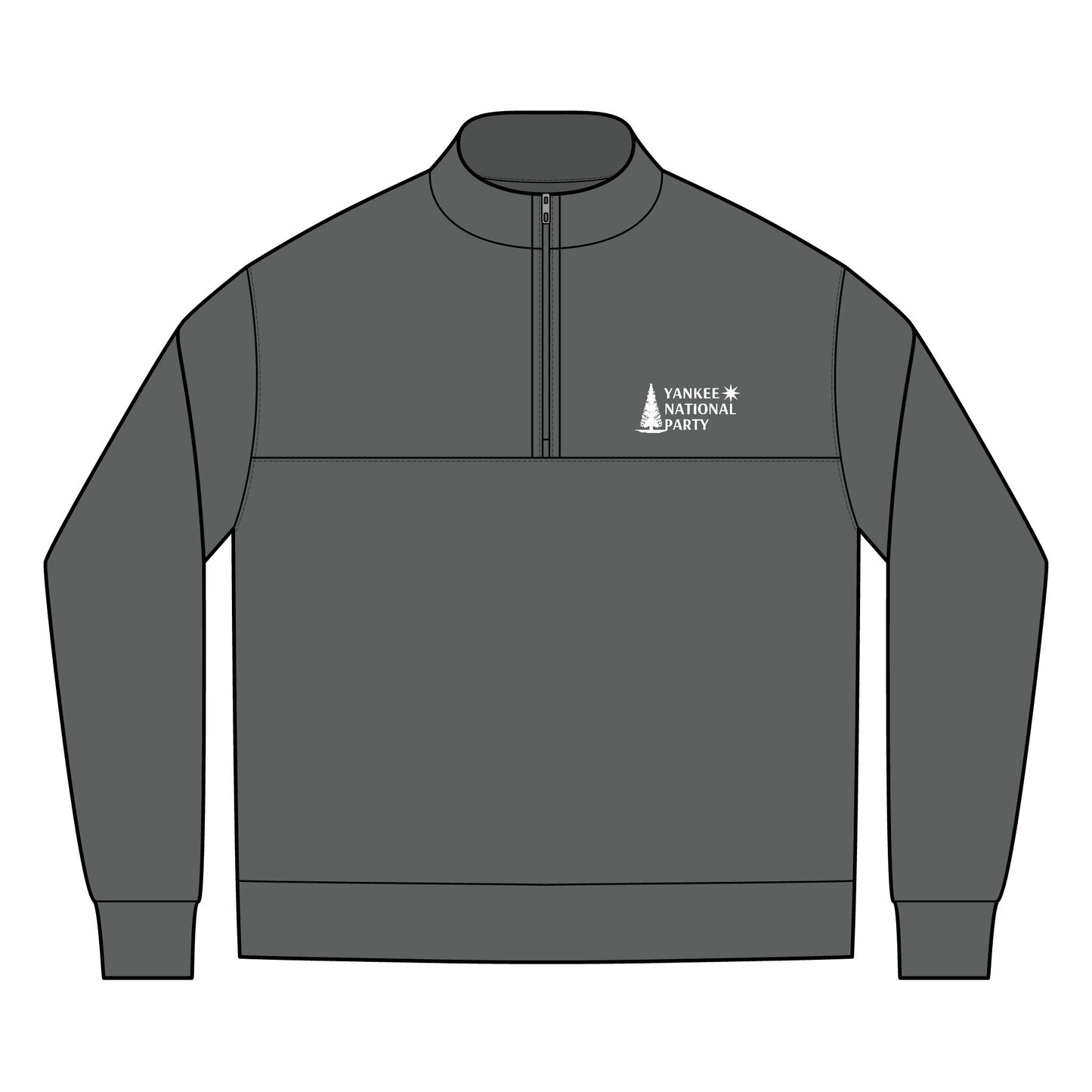 YNP Men's Linear Texture Quarter-Zip