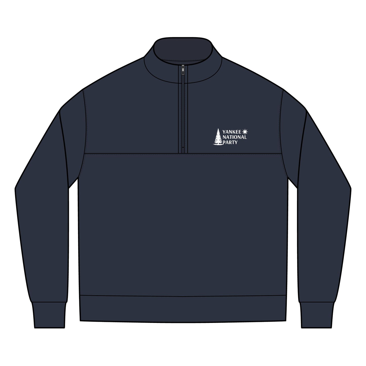 YNP Men's Linear Texture Quarter-Zip
