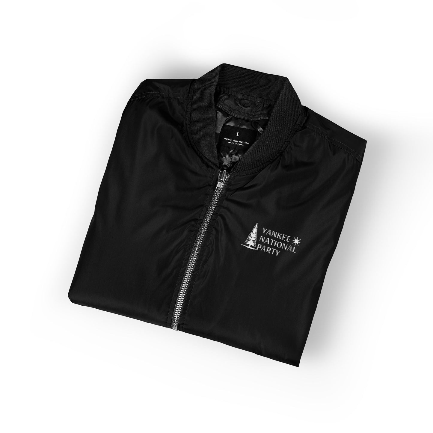 YNP Embroidered Recycled Bomber Jacket